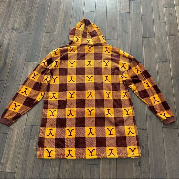 Yellowstone Men’s Cozy Hooded Blanket Robe OS NWT - Picture 4 of 4